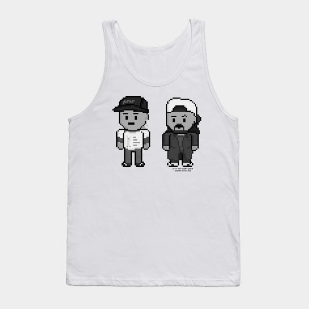 Cute As Hell in 1994 Pixel Jay and Silent Bob Tank Top by gkillerb